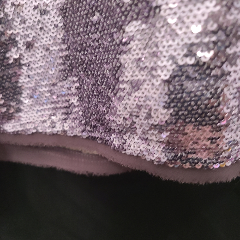 Free People Women's Time To Shine Sequins Mini Slip Dress Purple Festival, Party - Picture 4 of 8